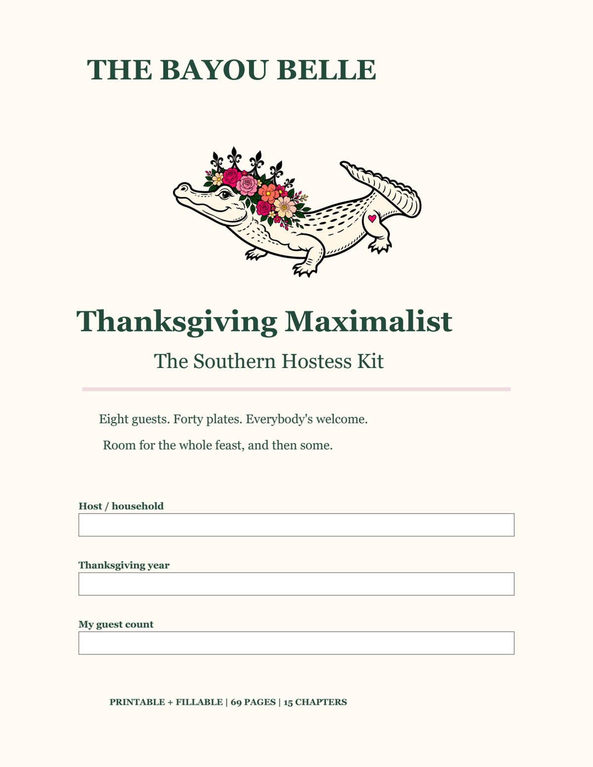 Thanksgiving Maximalist Southern Hostess Kit cover